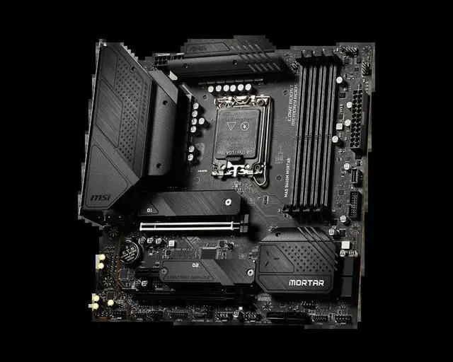 Alt view image 2 of 3 - MAG B660M MORTAR Motherboard B660 LGA1700 4x DDR5 2xM.2 Micro-ATX support i9-14900F i7-14700 i5-13600 i9-12900 cpu