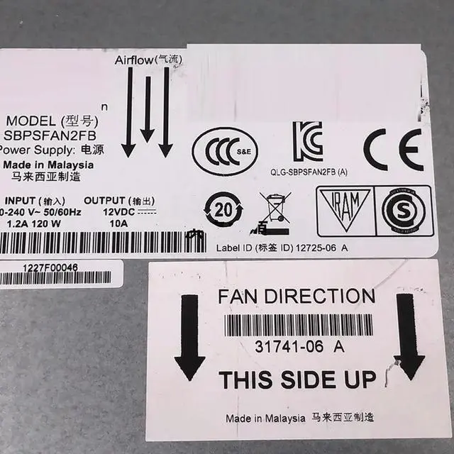 Main image of SBPSFAN2FB 31741-06 For SB5800-08A Optical Switch AC Power Supply Tested