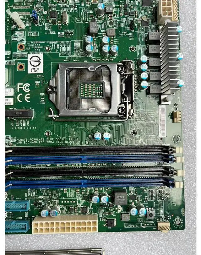 Alt view image 2 of 3 - X11SAE One-way Server Motherboard C236 1151 Support E3-1200 V5 CPU Fully Tested Good