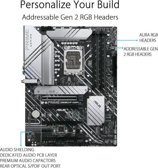 Alt view image 3 of 3 - Prime Z690-P Motherboard