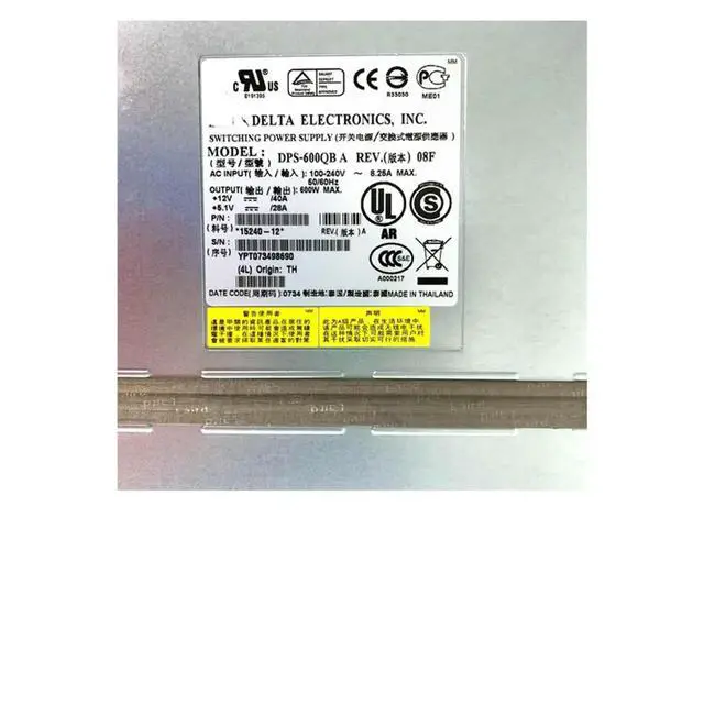 Alt view image 2 of 2 - Power Supply for DS4700 EXP810 42D3346 42D3345 600W 15240-12 DPS-600QB A Work Good