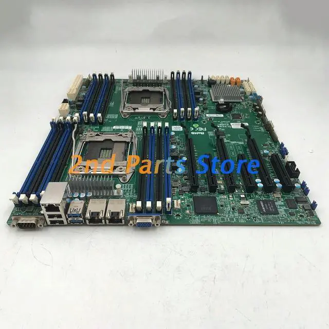 Alt view image 3 of 3 - Two-Way Server Motherboard For X10DRi C612 LGA2011 Support E5-2600 V3 V4 DDR4