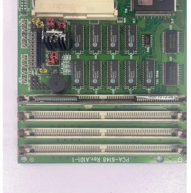 Alt view image 3 of 3 - PCA-6148 Rev.A101-1 Industrial Control Motherboard. ISA bus. Supports 386 processor.