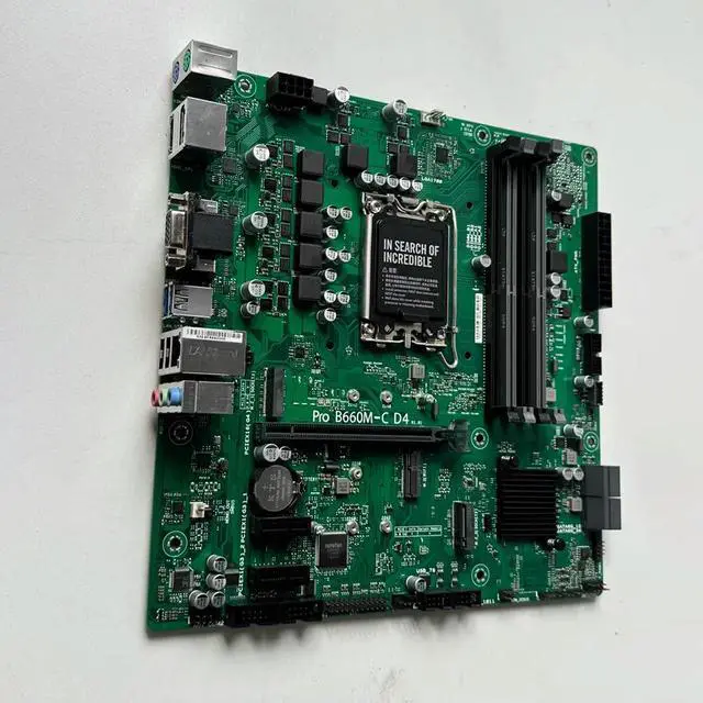 Alt view image 2 of 3 - Motherboard Pro B660M-C D4 M-ATX12-14 DDR4 B660 LGA1700 4 *DIMM 128GB