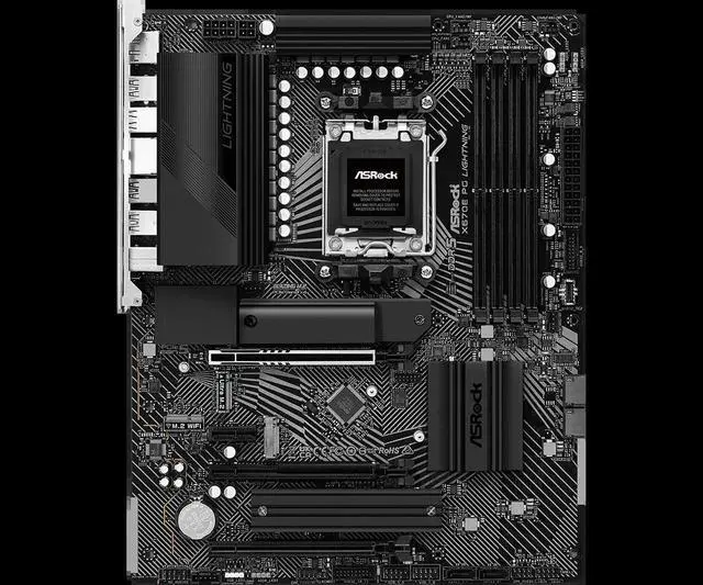 Alt view image 2 of 3 - X670 Motherboard X670E PG LIGHTNING Sokcet AM5 DDR5 192GB support 7900X 7600 8300GE 9950 8700F 7700 cpu NVMe SSD