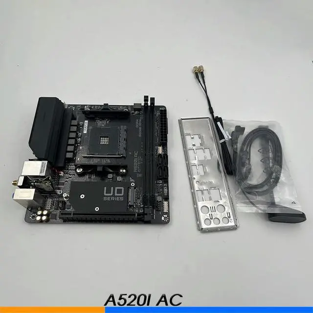 Alt view image 2 of 3 - A520I AC Mini ITX PC Motherboard 6-Phase Power Supply DDR4