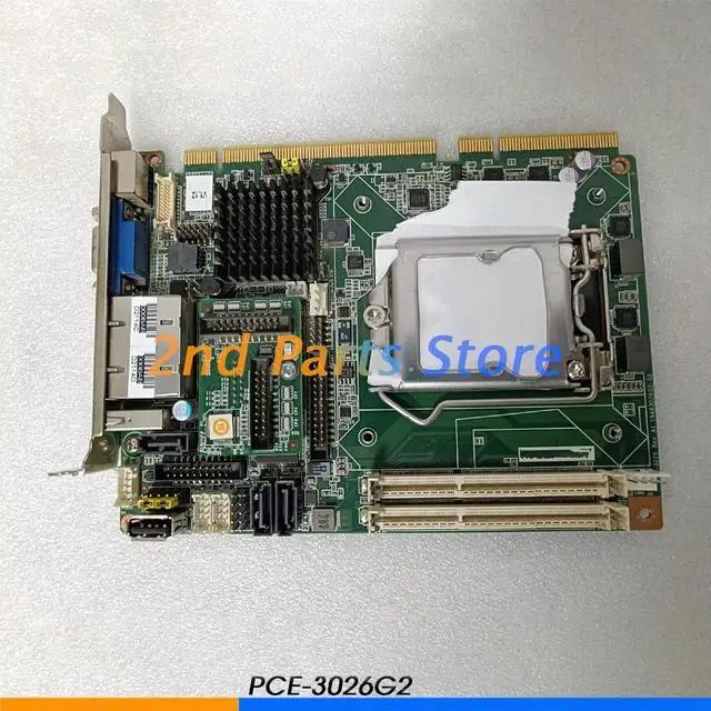 Alt view image 2 of 3 - For Advantech PCE-3026 PCE-3026G2 Rev:A1 Semi-long Industrial Control Motherboard
