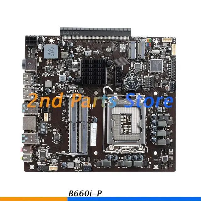 Alt view image 2 of 3 - All-in-One Motherboard B660i-P Flat plug Inclined Plug side Plug independent Video Card Mini Host Thin ITX