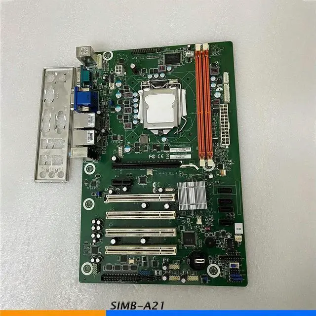 Alt view image 2 of 3 - SIMB-A21 REV .10 SIMB-A21-8VG00A1E Industrial Control Motherboard H61 Support I3/I5/I7