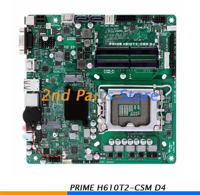 Alt view image 3 of 3 - All-in-One Motherboard PRIME H610T2-CSM D4 ITX MINI