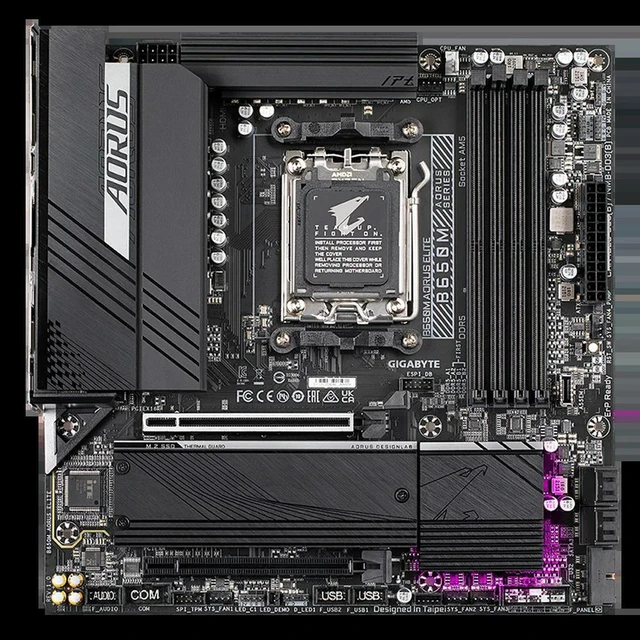 Alt view image 3 of 3 - B650M Elite AX AM5/ LGA 1718/ B650/ Micro-ATX Motherboard