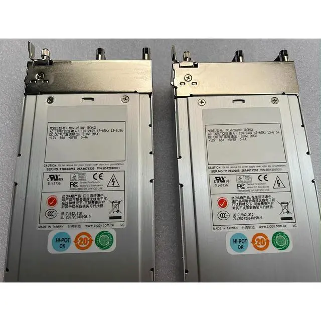 Alt view image 3 of 3 - 1PCS For Zippy M1W-2810V ROHS B012890001 Server Power Supply 810W