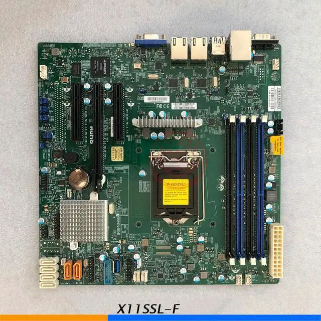 Alt view image 2 of 3 - One-Way Server Motherboard 1151 C232 Support E3-1200v5/6 X11SSL-F