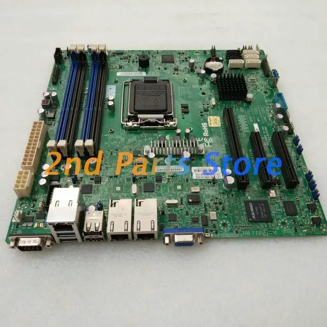 Alt view image 2 of 3 - Server Motherboard X10SLM+-F 1150 Good Hot