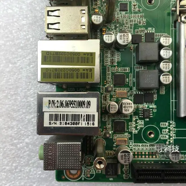 Alt view image 2 of 3 - Industrial Motherboard MITX-6955 1150 Haswell ITX DDR3 H81