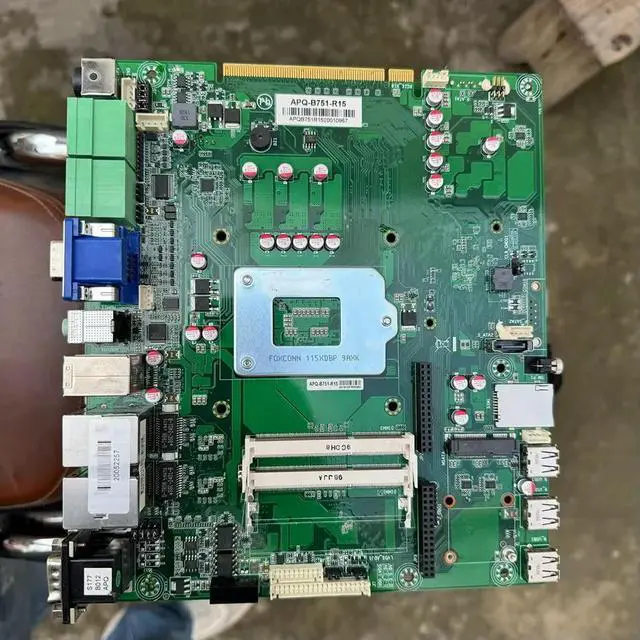 Alt view image 3 of 3 - APQ-B751-R15 Industrial Control Computer Equipment Motherboard