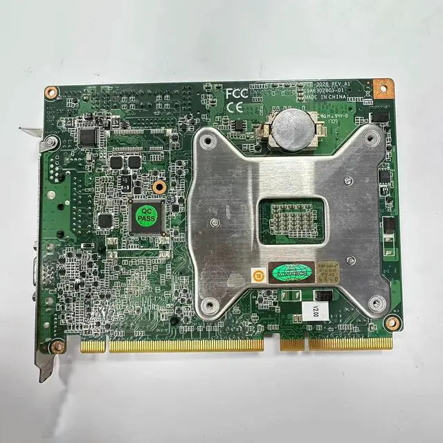 Alt view image 3 of 3 - PCE-3028 PCE-3028G2 REV.A1 Half-length Industrial Motherboard Dual Network Ports