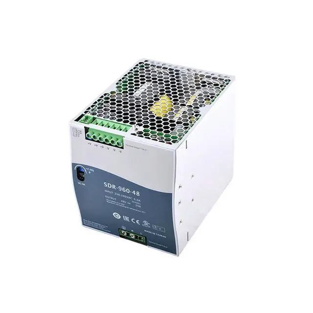 Alt view image 2 of 3 - SDR-960-48 Industrial Rail 48V 20A Switching Power Supply 220 to 24V