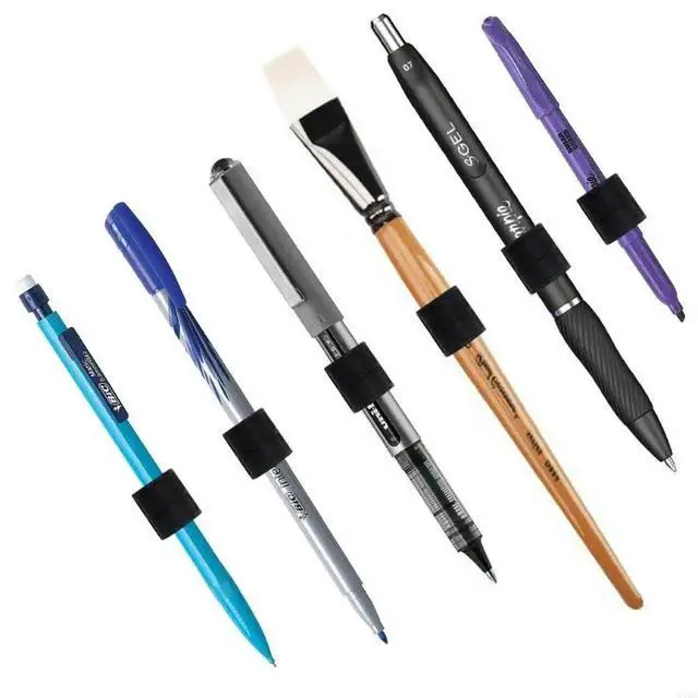 Alt view image 5 of 6 - Anti Slip Silicone Pen Stand Pencil Organiser Stand For Offices School Whiteboard And Kitchen Fridge