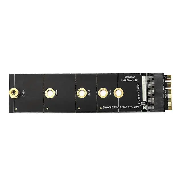 Alt view image 4 of 6 - M2 for KEY A-E to M2 NVME Adapter Converter Card Riser NVME TO KEY-M Expansion Slot to M2 NVME Support 2230-2280