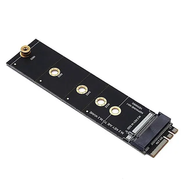 Alt view image 6 of 6 - M2 for KEY A-E to M2 NVME Adapter Converter Card Riser NVME TO KEY-M Expansion Slot to M2 NVME Support 2230-2280