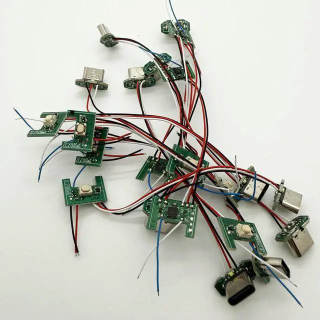 Alt view image 5 of 5 - diy electronic type-C socket board with wire switch
