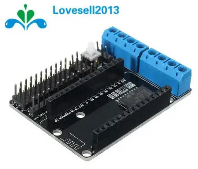 Alt view image 4 of 6 - ESP8266 L293D NodeMCU Motor Shield Board 2-Channel High Power H-Bridge l293d ESP-12E Drive Module For Car Remote