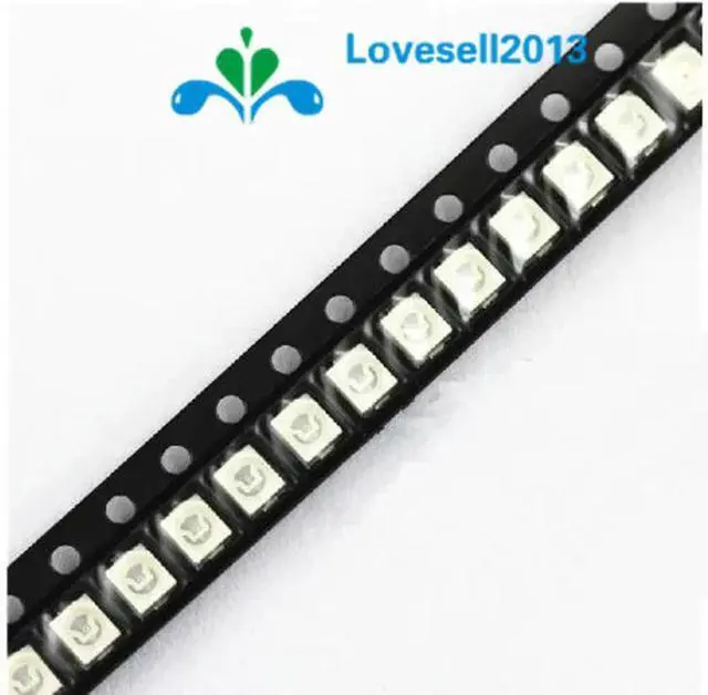 Alt view image 5 of 6 - 100PCS 3528 Blue Ultra Bright Light Diode 1210 SMD LED PLCC-2 20mA LED Light