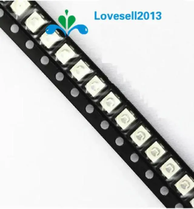 Alt view image 6 of 6 - 100PCS 3528 Blue Ultra Bright Light Diode 1210 SMD LED PLCC-2 20mA LED Light