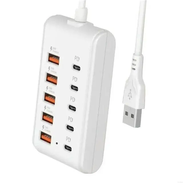 Alt view image 5 of 6 - 10 in 1 Electrical Socket USB Charging Power Adapter Fast Charging Speed Desktop
