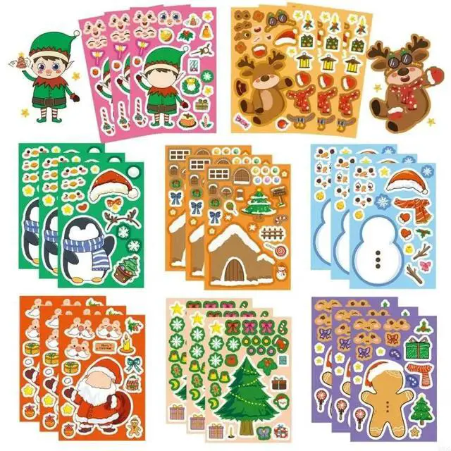 Alt view image 4 of 6 - 2025 Creative Christmas Stickers Set For DIY Projects Gift Wrapping And Family Fun