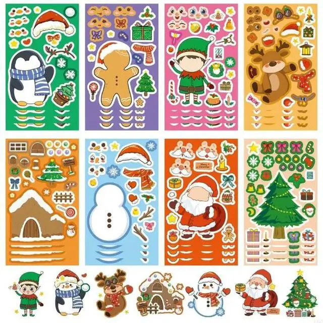 Alt view image 6 of 6 - 2025 Creative Christmas Stickers Set For DIY Projects Gift Wrapping And Family Fun
