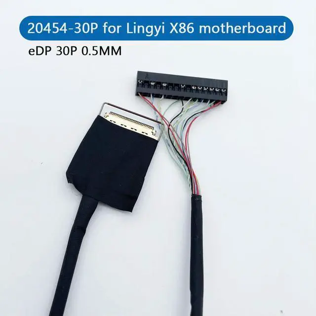 Alt view image 4 of 6 - 20454-30P eDP 0.5MM for Lingyi X86 motherboard 30pin Industrial control screen cable
