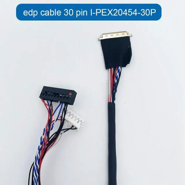 Alt view image 4 of 6 - edp cable 30 pin I-PEX20454-30P with backlight terminal 0.5MM spacing