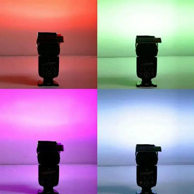 Alt view image 6 of 6 - YM-3X 12 Colors/Set Flash Speedlite Color Filters Cards For / Camera Photographic Gels Filter Flash Speedlight