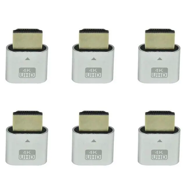 Alt view image 4 of 6 - YM-6X -Compatible 4K Dummy Plug With LED Light For Graphics Cards, Desktop/Laptop Vistual Display Adapter B