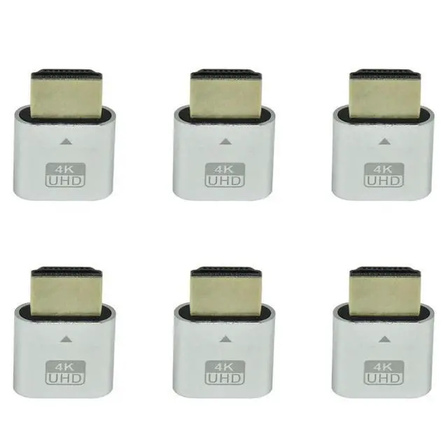 Alt view image 5 of 6 - YM-6X -Compatible 4K Dummy Plug With LED Light For Graphics Cards, Desktop/Laptop Vistual Display Adapter B