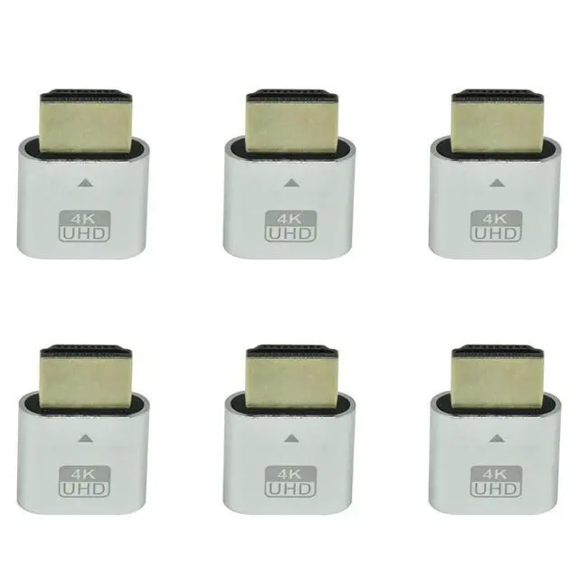 Alt view image 6 of 6 - YM-6X -Compatible 4K Dummy Plug With LED Light For Graphics Cards, Desktop/Laptop Vistual Display Adapter B