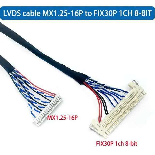 Alt view image 4 of 6 - LVDS cable MX1.25-16P to 30P 1ch 8-bit 18.5" screen for KTV screen MJ-KTV2-V MAIN