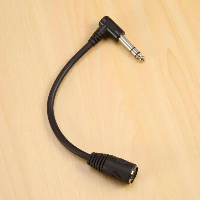 Alt view image 5 of 6 - YM-MIDI CABLE,5-Pin Din Female To Monoprice 6.35Mm (1/4 Inch) Male TRS Stereo Audio Extension Cable