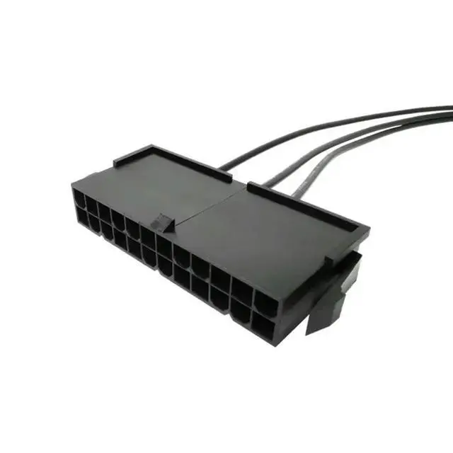 Alt view image 5 of 6 - 54cm Cable Copper Tin Wire 24-Pin Female ATX PSU PC Power Supply Starter Tester Start Up Jumper with ON/OFF Switch