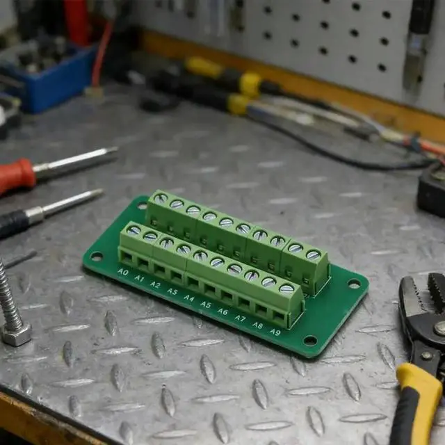 Alt view image 5 of 6 - 2025 Small 10 Position Screw Terminal Block Suitable for Industrial and Home Use