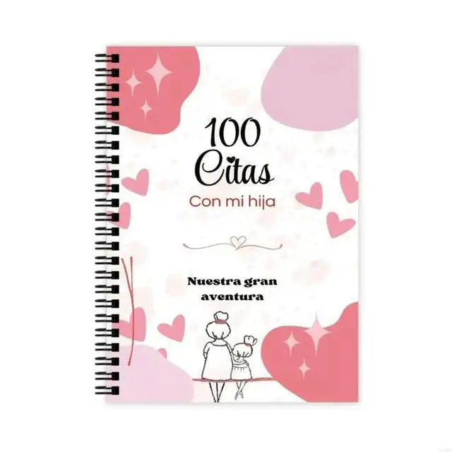 Alt view image 4 of 6 - 2025 Mother Daughter Memory Diary In Spanish With 100 Date Prompts Mother Daughter Scrapbook For Daily Journaling