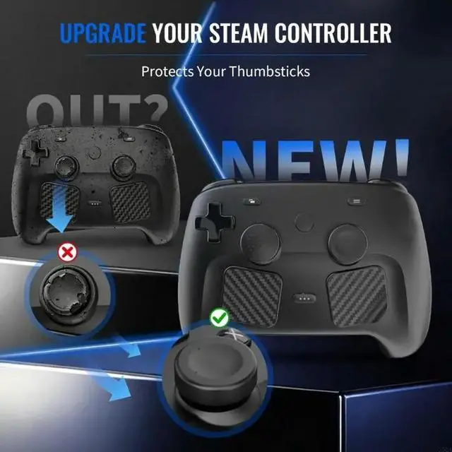 Alt view image 6 of 6 - 2025 Protective Cap with Joystick Covers Back Button Pad Gaming Accessory Easy Setup Button Caps Touchpad Sticker