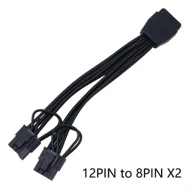 Alt view image 4 of 6 - Efficient 12PIN to Two 6+2 Graphics Card Cable 12Pin to 8pin Converter Optimize