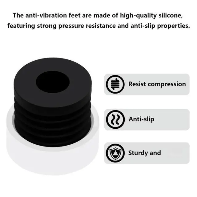 Alt view image 4 of 6 - 2025 4PCS 3D Printer Stabilizers Feet Rubber Vibration Proof Pad for Mini Smooth Operation