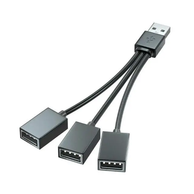 Alt view image 4 of 6 - 2025 Fast Speed USB Y Cable 480Mbps 3 Way Hubs Adapters Charging Multiple Devices