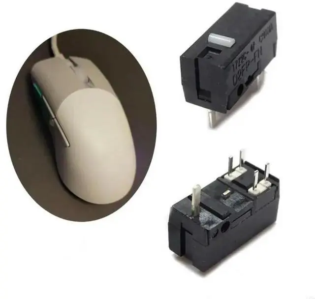Alt view image 6 of 6 - Optical Mouse MicroSwitch Button for ROG III Point 36KROG Mouse Microswitches