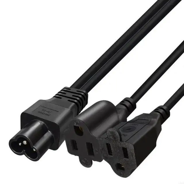Alt view image 2 of 3 - 2025 30Cm Y Splitter Power Cable IEC320 Connector To NEMA 2X 5-15R Sockets Connector