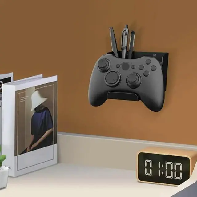 Alt view image 2 of 3 - 2 Set Black ABS Gaming Gear Wall Mount Holder Bracket